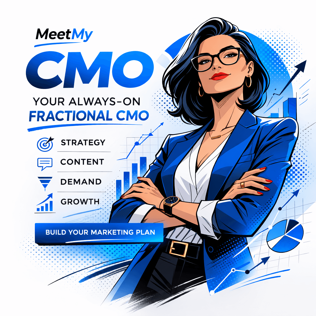 Martha, AI CMO (AI-generated illustration)
