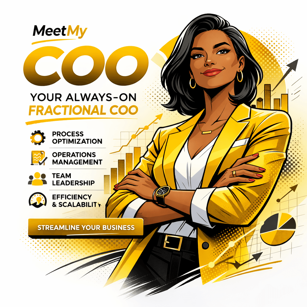 Olivia, AI COO (AI-generated illustration)